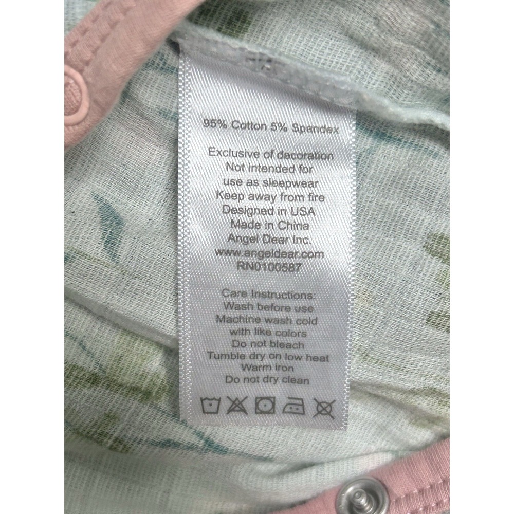 NEW Angel Dear Meadow Floral Wrap‎ Coverall Bodysuit Girls 0-3 Months - Picture 13 of 14